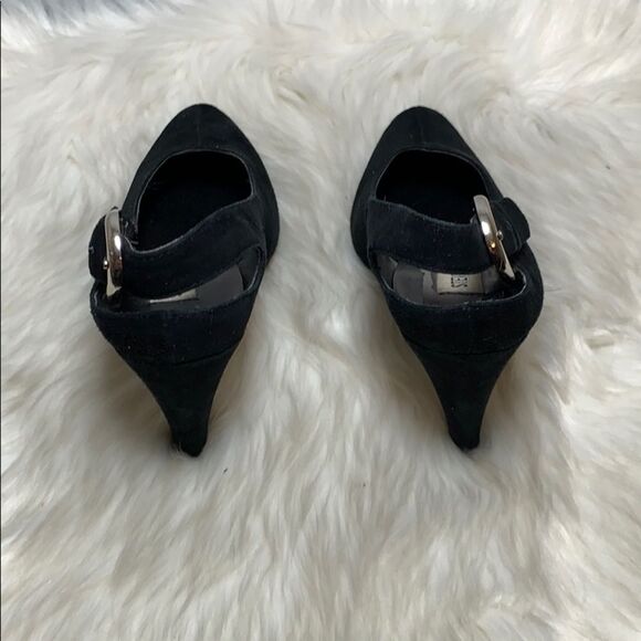 Steve Madden Honee Black Suede Slingbacks Size 7 - Picture 3 of 6